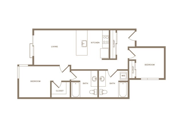 B3 2x2 317 floor plan